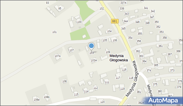 Pogwizdów, Pogwizdów, 103, mapa Pogwizdów