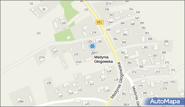 Pogwizdów, Pogwizdów, 109, mapa Pogwizdów