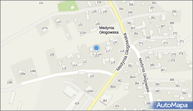 Pogwizdów, Pogwizdów, 111, mapa Pogwizdów