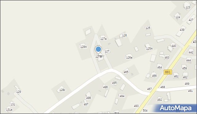 Pogwizdów, Pogwizdów, 127B, mapa Pogwizdów