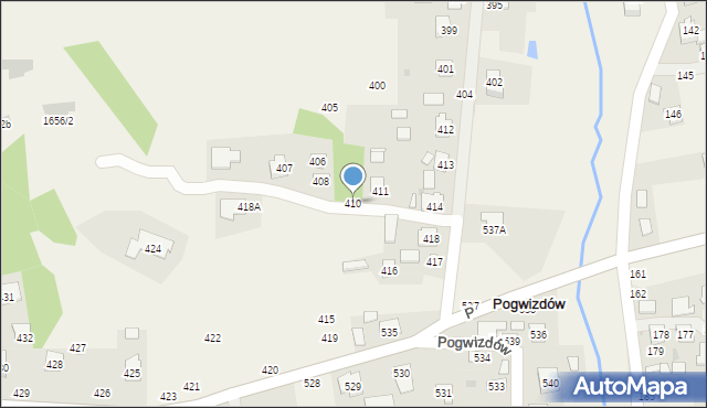 Pogwizdów, Pogwizdów, 410, mapa Pogwizdów