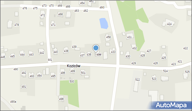 Pogwizdów, Pogwizdów, 435, mapa Pogwizdów