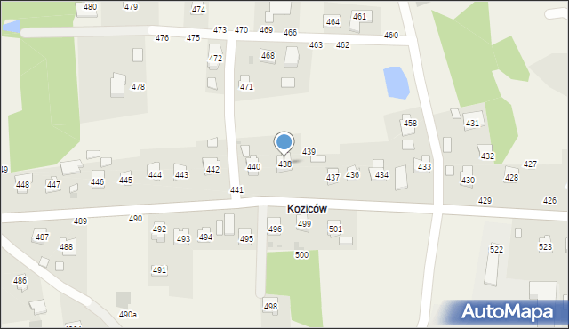 Pogwizdów, Pogwizdów, 438, mapa Pogwizdów