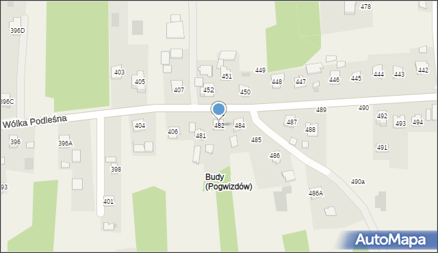 Pogwizdów, Pogwizdów, 482, mapa Pogwizdów