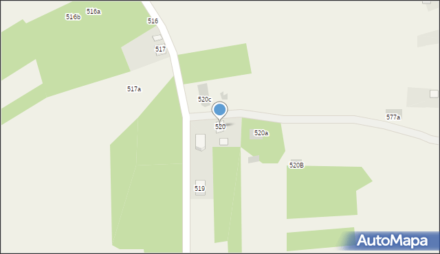 Pogwizdów, Pogwizdów, 520, mapa Pogwizdów