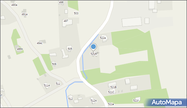 Pogwizdów, Pogwizdów, 521A, mapa Pogwizdów