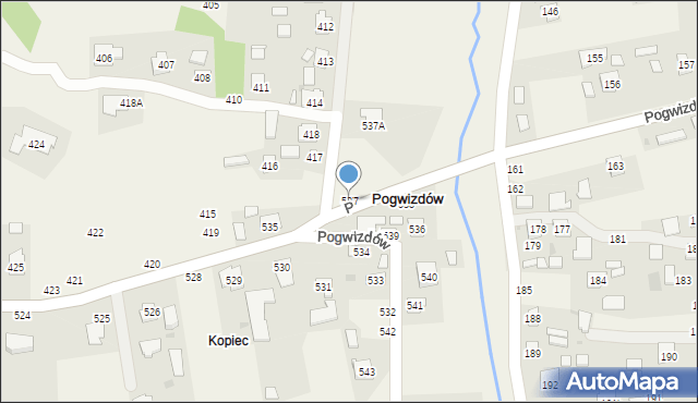 Pogwizdów, Pogwizdów, 537, mapa Pogwizdów