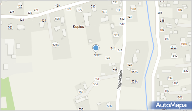 Pogwizdów, Pogwizdów, 548, mapa Pogwizdów