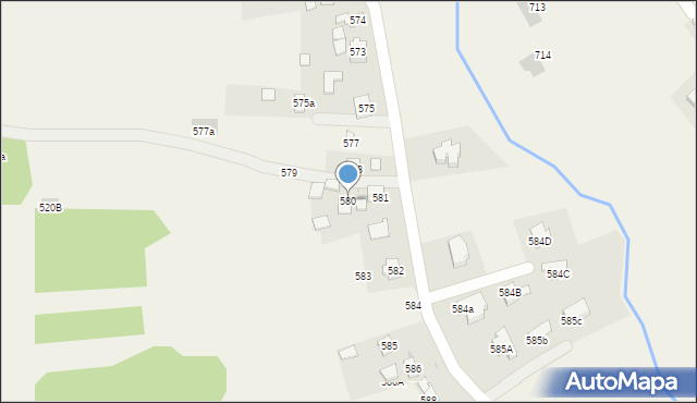 Pogwizdów, Pogwizdów, 580, mapa Pogwizdów