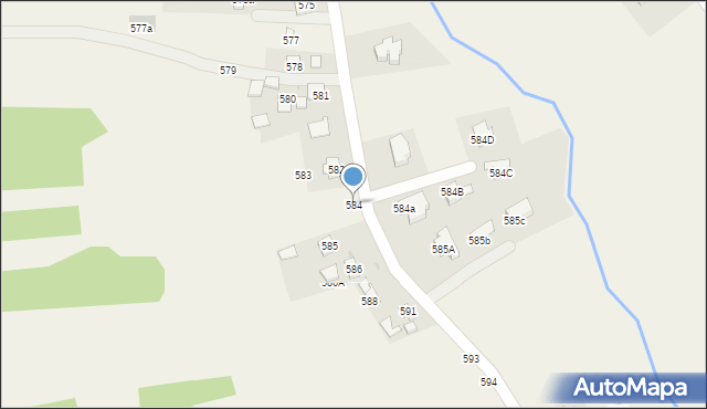 Pogwizdów, Pogwizdów, 584, mapa Pogwizdów