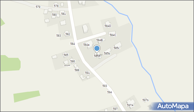 Pogwizdów, Pogwizdów, 585A, mapa Pogwizdów