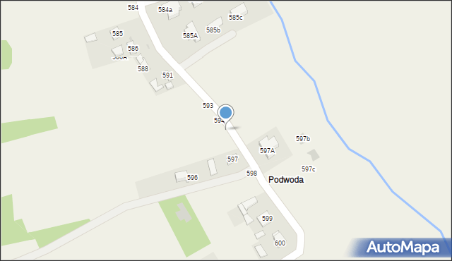 Pogwizdów, Pogwizdów, 595, mapa Pogwizdów