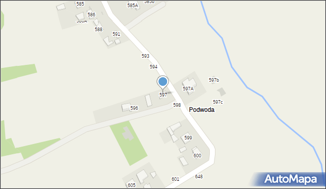 Pogwizdów, Pogwizdów, 597, mapa Pogwizdów