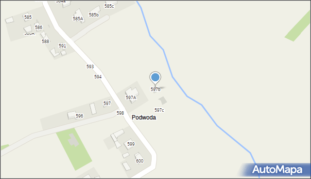 Pogwizdów, Pogwizdów, 597b, mapa Pogwizdów