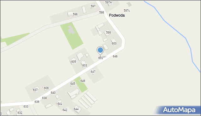 Pogwizdów, Pogwizdów, 601, mapa Pogwizdów