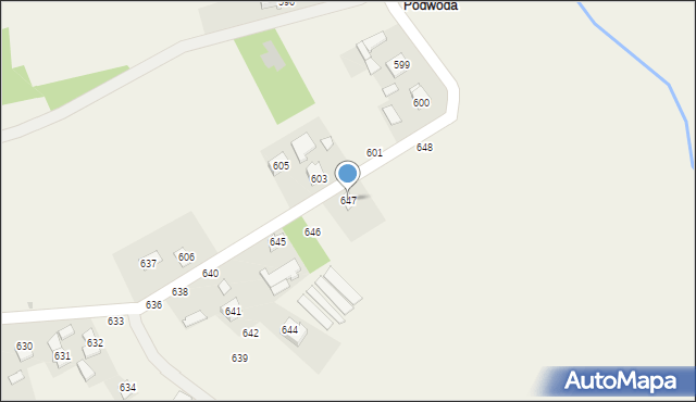 Pogwizdów, Pogwizdów, 647, mapa Pogwizdów