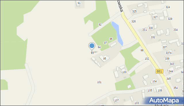 Pogwizdów, Pogwizdów, 93, mapa Pogwizdów