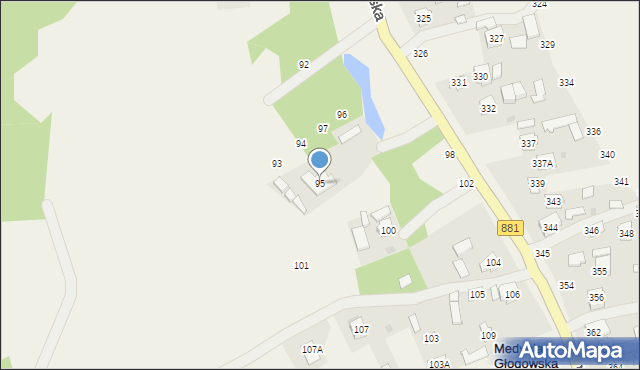 Pogwizdów, Pogwizdów, 95, mapa Pogwizdów