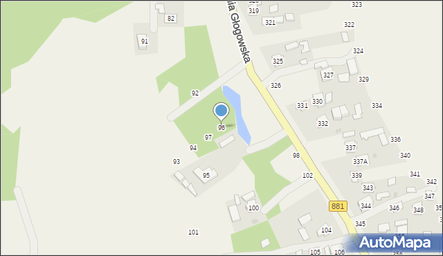 Pogwizdów, Pogwizdów, 96, mapa Pogwizdów