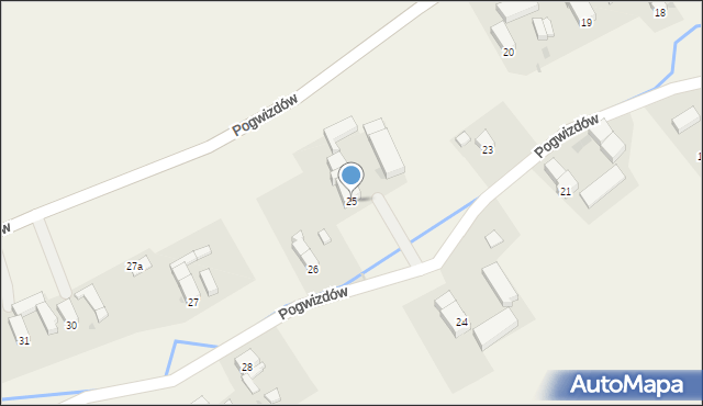 Pogwizdów, Pogwizdów, 25, mapa Pogwizdów