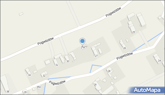 Pogwizdów, Pogwizdów, 27a, mapa Pogwizdów