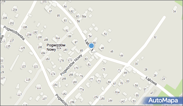 Pogwizdów Nowy, Pogwizdów Nowy, 186, mapa Pogwizdów Nowy