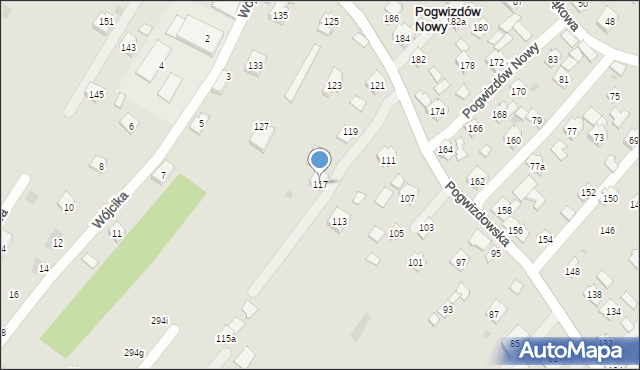 Pogwizdów Nowy, Pogwizdów Nowy, 444, mapa Pogwizdów Nowy