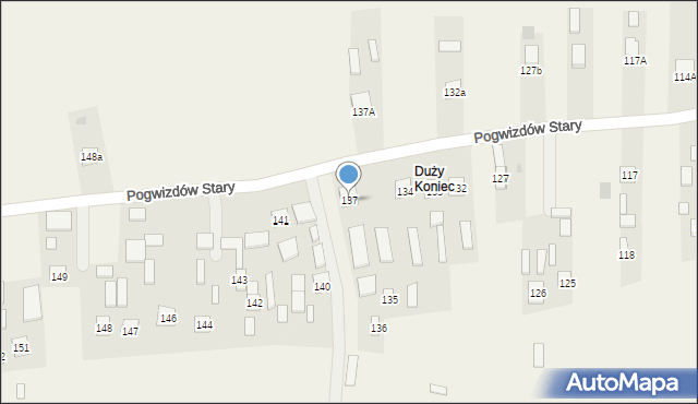 Pogwizdów Stary, Pogwizdów Stary, 137, mapa Pogwizdów Stary