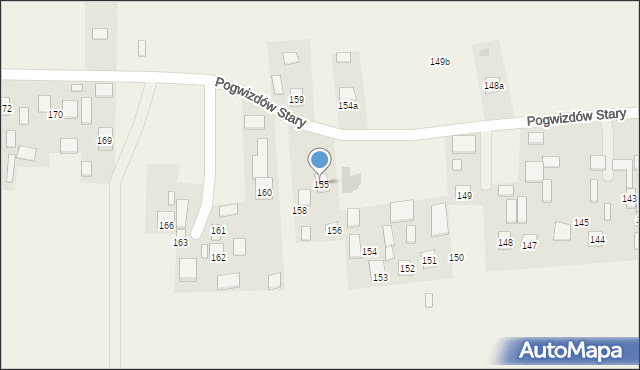 Pogwizdów Stary, Pogwizdów Stary, 155, mapa Pogwizdów Stary