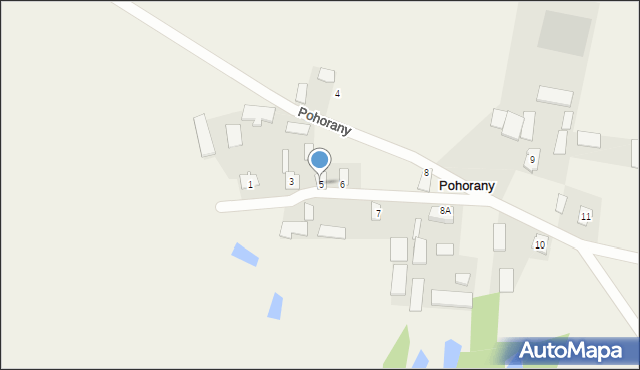 Pohorany, Pohorany, 5, mapa Pohorany