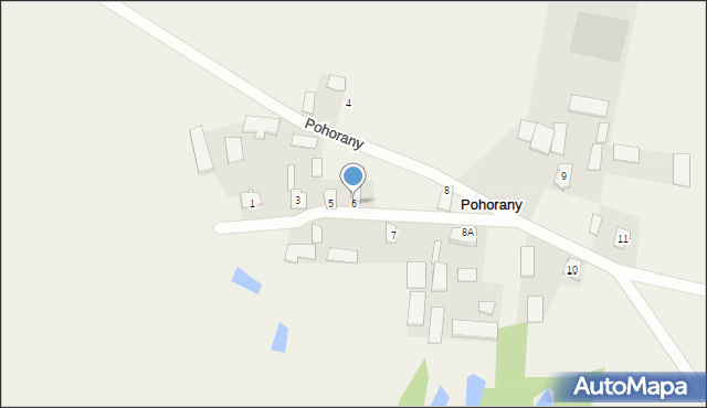 Pohorany, Pohorany, 6, mapa Pohorany