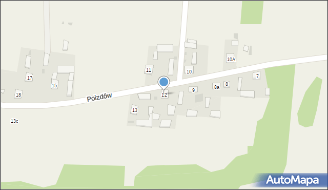 Poizdów, Poizdów, 12, mapa Poizdów