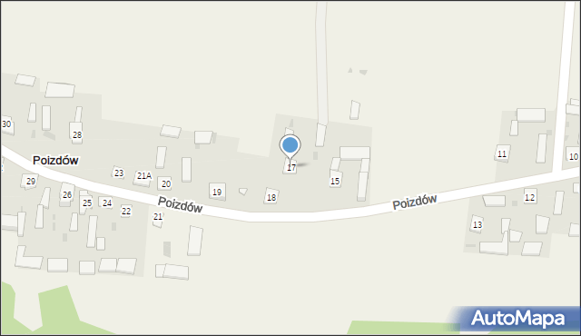 Poizdów, Poizdów, 17, mapa Poizdów