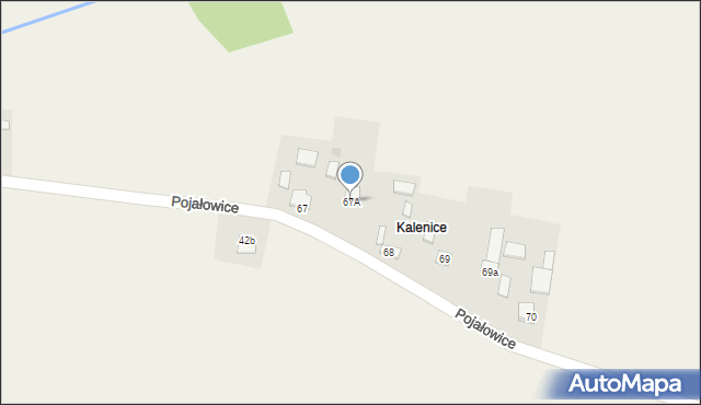 Pojałowice, Pojałowice, 67A, mapa Pojałowice