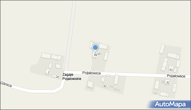 Pojałowice, Pojałowice, 94, mapa Pojałowice