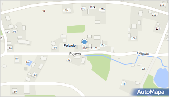 Pojawie, Pojawie, 100, mapa Pojawie