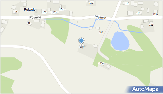 Pojawie, Pojawie, 108, mapa Pojawie