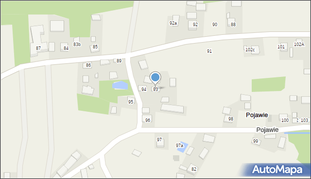 Pojawie, Pojawie, 93, mapa Pojawie