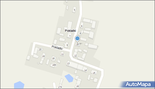 Poklatki, Poklatki, 10, mapa Poklatki