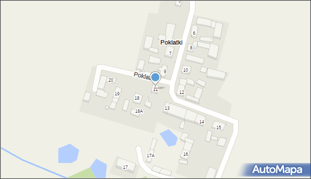 Poklatki, Poklatki, 11, mapa Poklatki