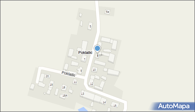 Poklatki, Poklatki, 8, mapa Poklatki