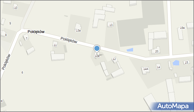 Poklęków, Poklęków, 12a, mapa Poklęków