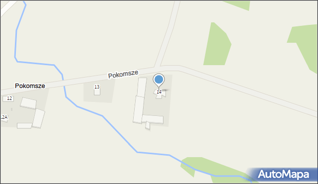 Pokomsze, Pokomsze, 14, mapa Pokomsze