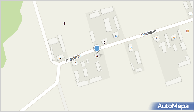 Pokośno, Pokośno, 4, mapa Pokośno