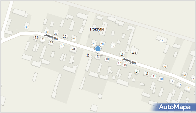 Pokrytki, Pokrytki, 21, mapa Pokrytki