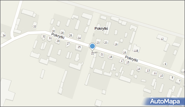 Pokrytki, Pokrytki, 22, mapa Pokrytki