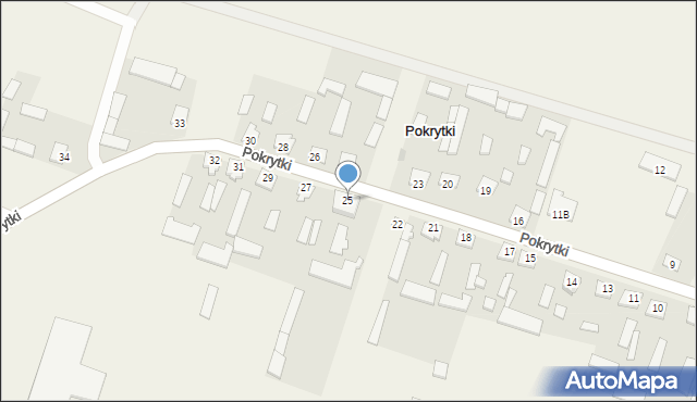 Pokrytki, Pokrytki, 25, mapa Pokrytki