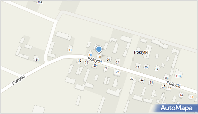 Pokrytki, Pokrytki, 28, mapa Pokrytki