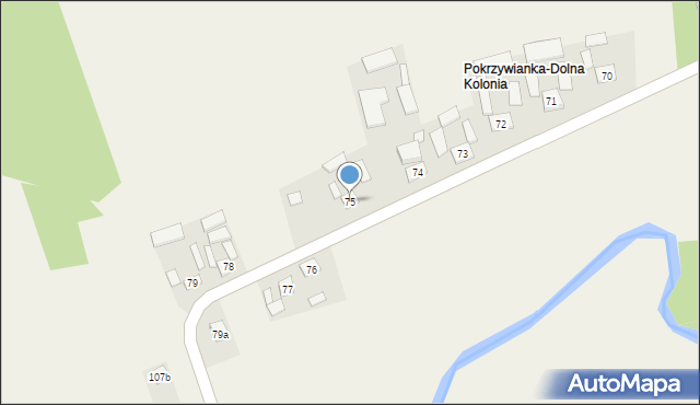 Pokrzywianka, Pokrzywianka, 75, mapa Pokrzywianka