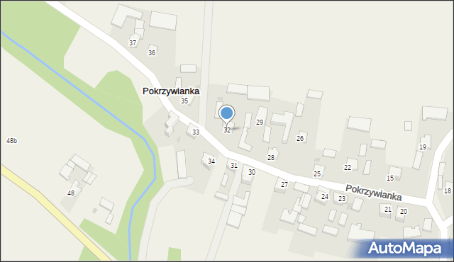 Pokrzywianka, Pokrzywianka, 32, mapa Pokrzywianka